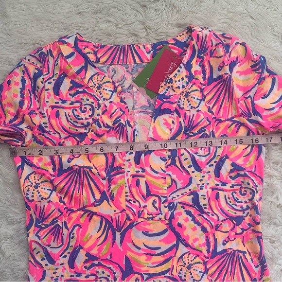 Lilly Pulitzer Riva Dress Mini 3/4 Sleeves Shell Of A Time Multi XS NWT New - Picture 9 of 11